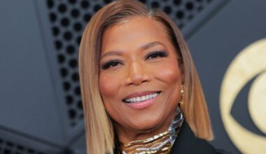 Queen Latifah Trades Long Hair for Razor Sharp Bob at Grammys 2026
