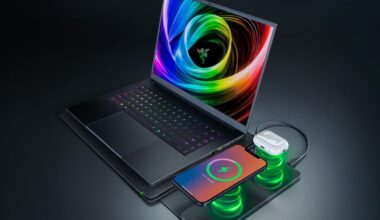 Razer’s new laptop sleeve wirelessly charges other devices
