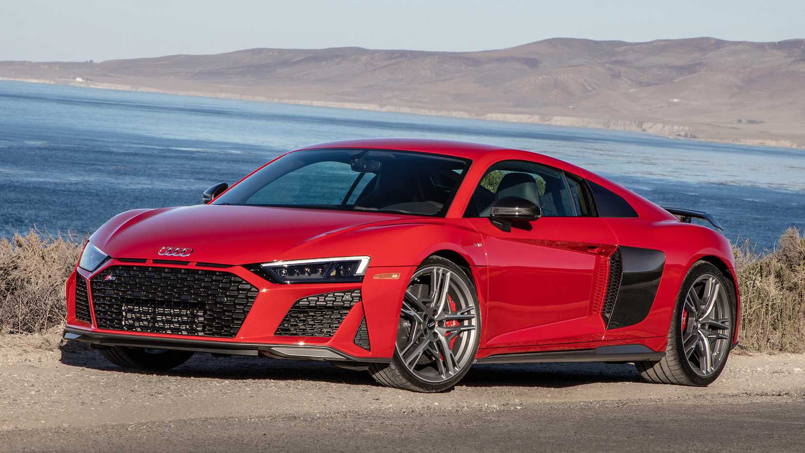 Red 2020 Audi R8 V10 Coupe 3