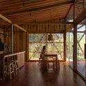 © JAG Studio Hoguera de Madera Refuge / Mestizo Estudio Arquitectura - Interior Photography, Dining room, Wood, Beam