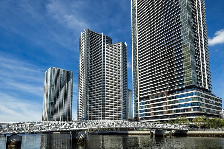 Reimei Kobashi Pedestrian Bridge / Hoshino Architects - Exterior Photography, Cityscape