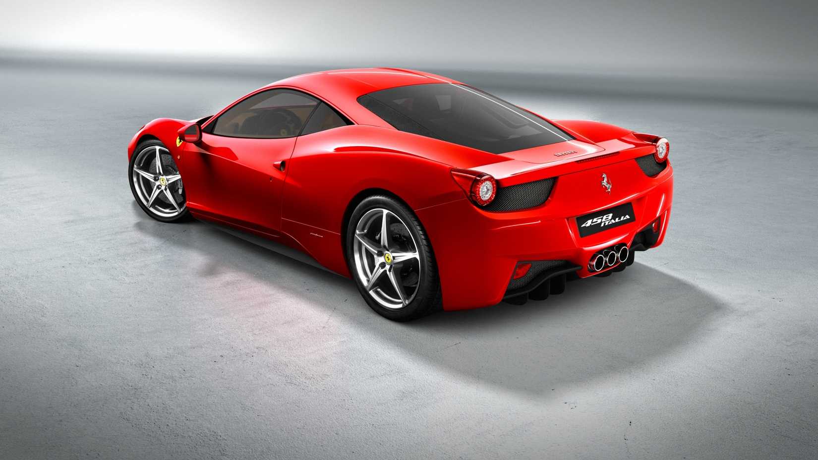 A red Ferrari 458
