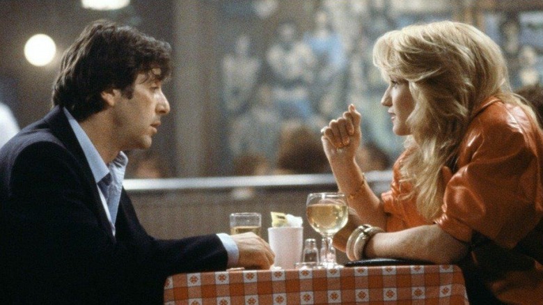 Al Pacino as Frank and Ellen Barkin as Helen, sharing a deceptive meal in Sea of Love