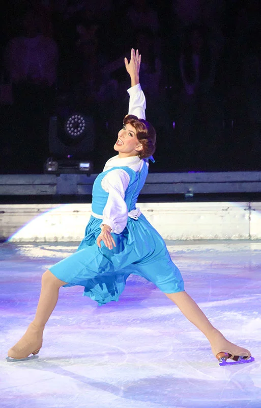 Returning to play the role of Belle in Disney on Ice's "Beauty and the Beast" after brain surgery was emotional for Sari. Every performance now carries deeper meaning after Sari dealt with a skull base tumor. Photo by Shiho Yoneyama.
