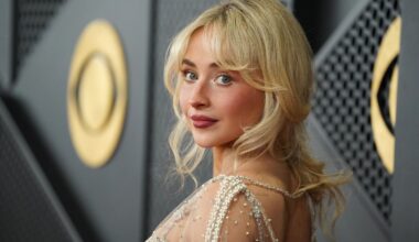 Sabrina Carpenter is up for six awards in total. Pic: Jordan Strauss/Invision/AP