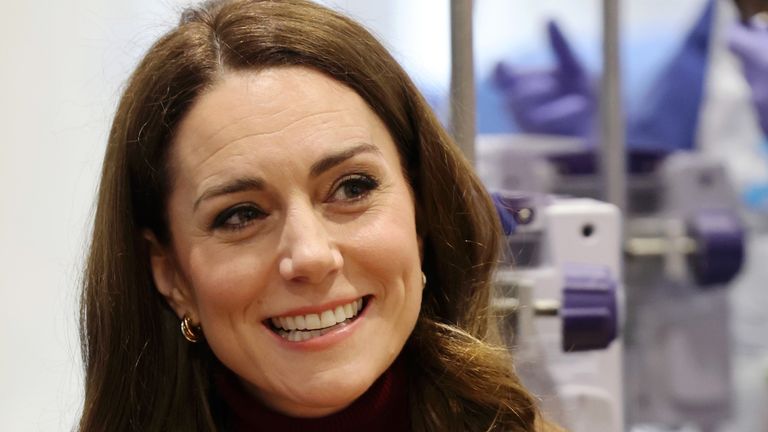 The Princess of Wales visited the Royal Marsden Hospital last January