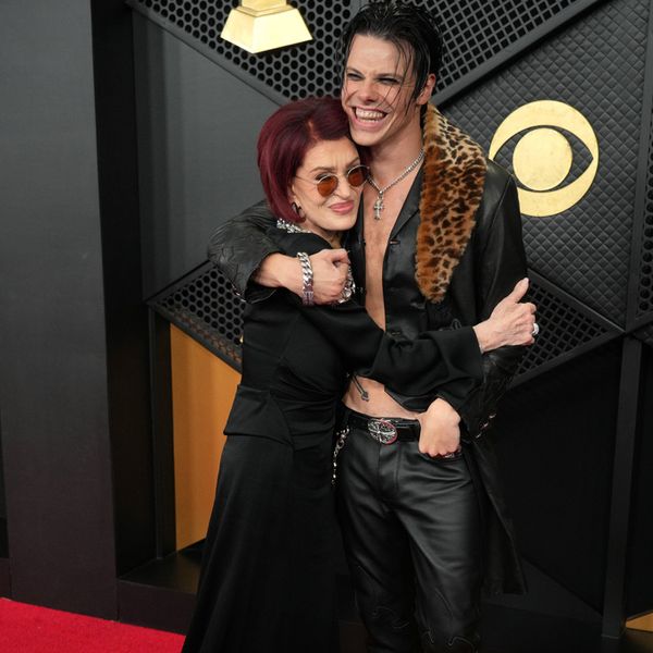Sharon Osbourne, left, and Yungblud, who has paid tribute to the late Ozzy Osbourne. Pic: Jordan Strauss/Invision/AP