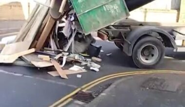 Moment 'brazen' fly-tipper filmed dumping pile of rubbish on London street featured in Pulp's Common People