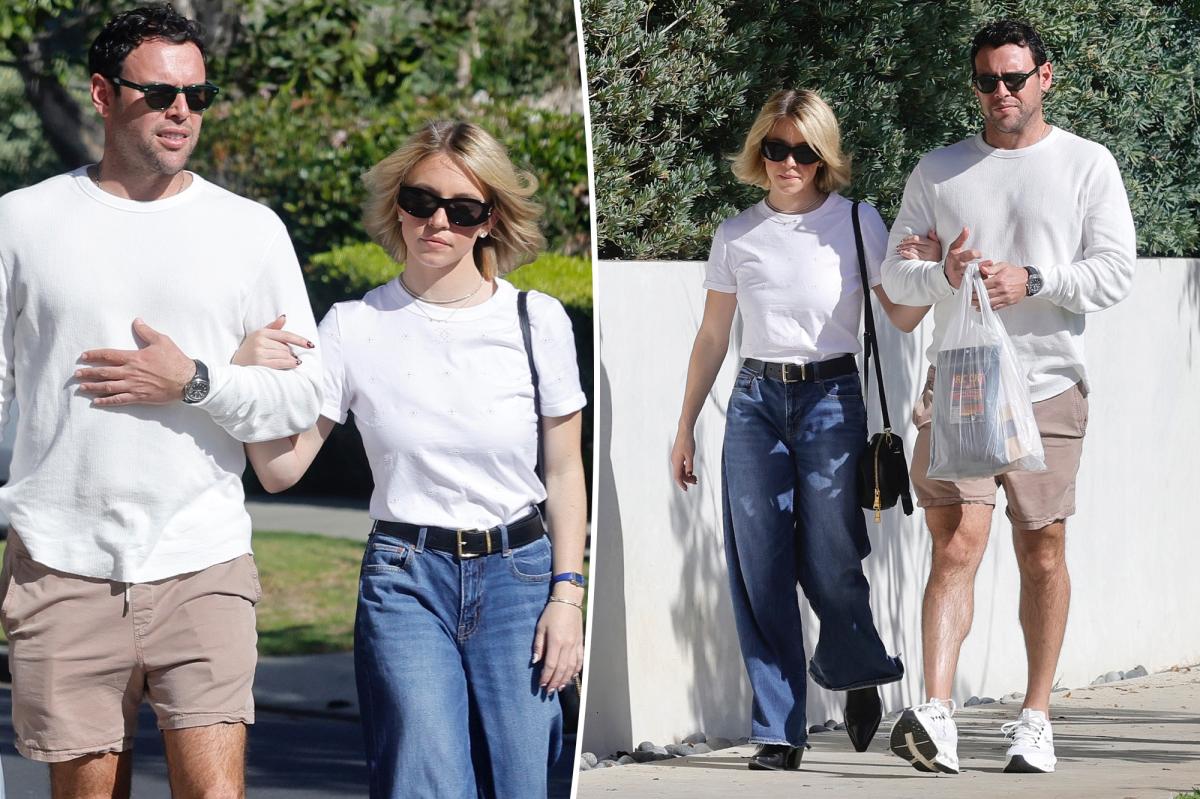 Sydney Sweeney and Scooter Braun hold hands on casual LA stroll after actress said she doesn't 'need a man'