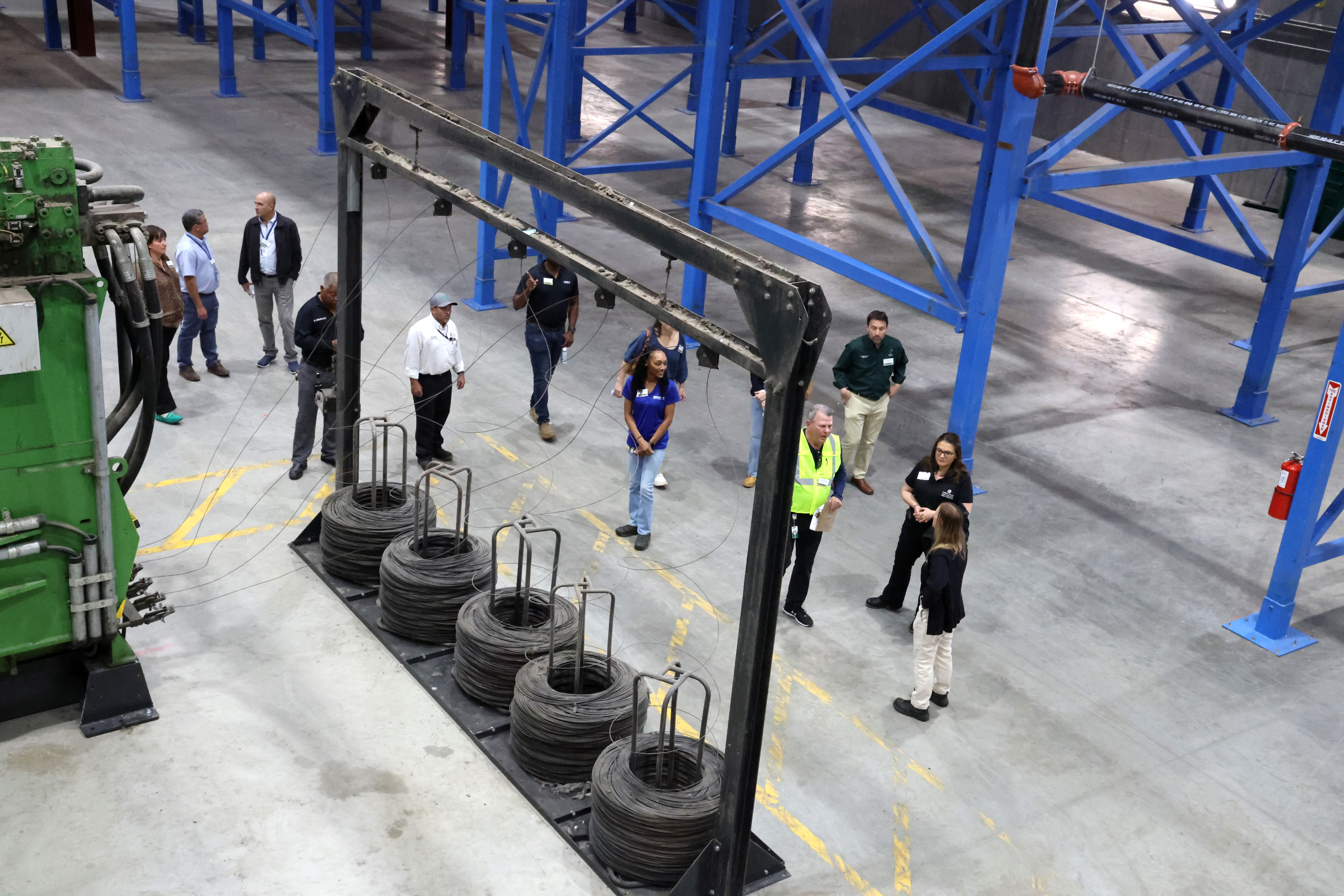 Guests tour the new Waste Management (WM) Recycling South Florida...