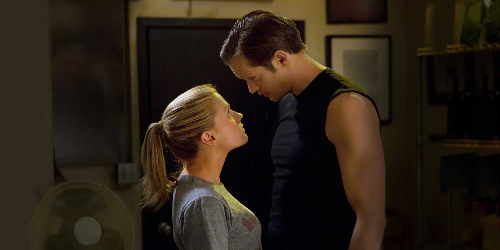 Sookie Stackhouse (Anna Paquin) and Eric (Alexander Skarsgård) in True Blood episode I Smell A Rat,