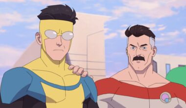 Omni-Man putting his hand on Invincible's shoulder in Invincible season 4 trailer
