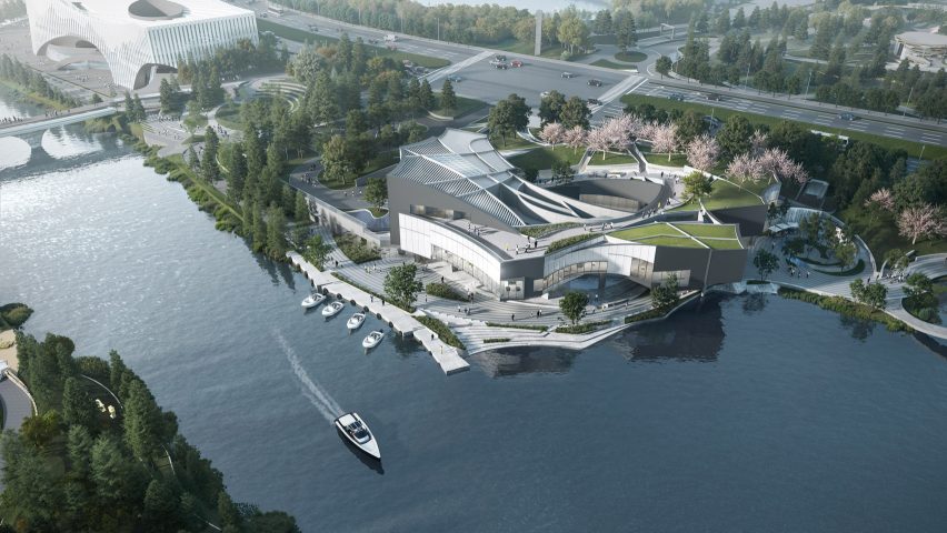 Wuhan Luzhou Art Exhibition Center by Studio Link-Arc