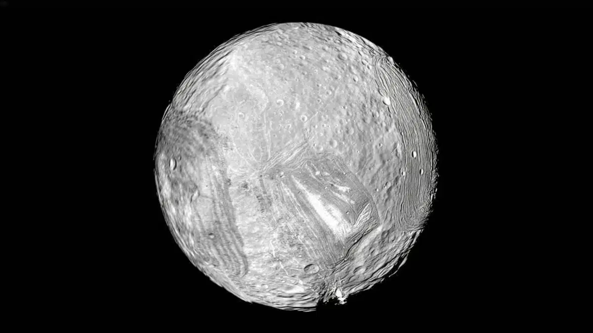Uranus Moon Miranda Voyager 2 Jhuapl Nasa 1m
