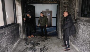 Israeli settlers burn a mosque in the West Bank during Ramadan