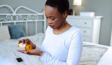 Patient taking medicine.