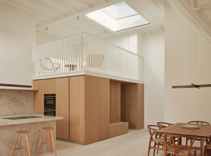 Mezzanine in London flat