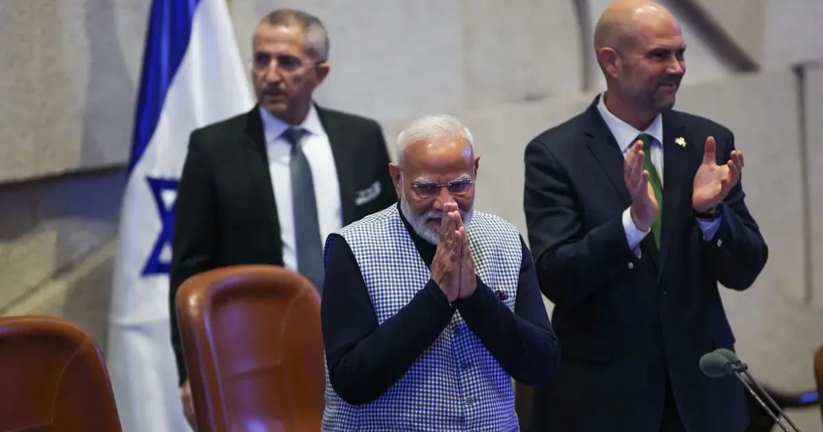 India's Modi addresses Knesset as session turns flashpoint for political clashes - Haaretz