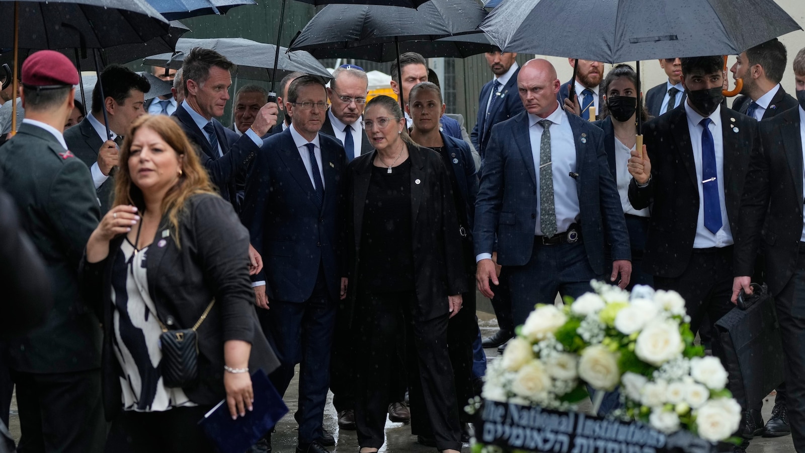 Israel's president visits Sydney's Bondi Beach massacre site and meets victims' families