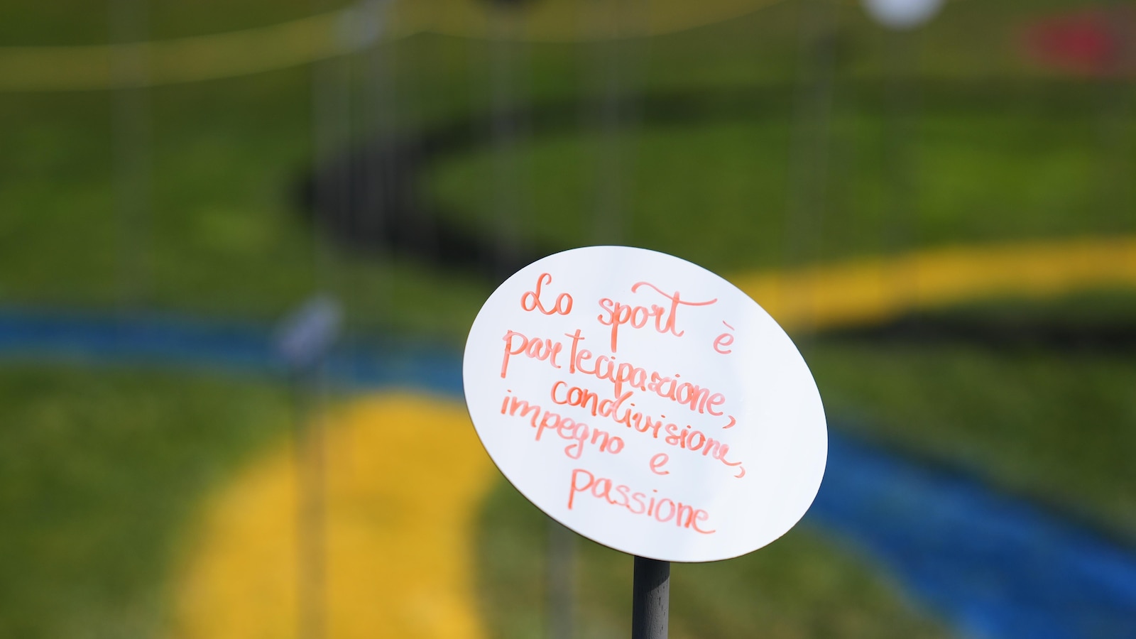 Olympic art project in a Milan park invites the public to 'reflect' on the Games' spirit
