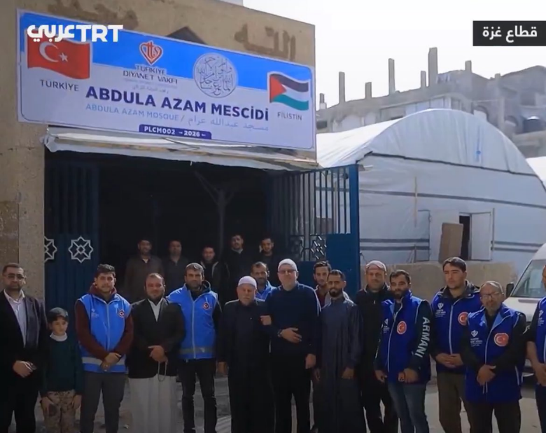Inaugurating the Abdallah Azzam Mosque (TRT Arabic, February 15, 2026)