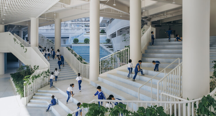 Wuzhou Elementary School / People's Architecture Office - Interior Photography, Stairs