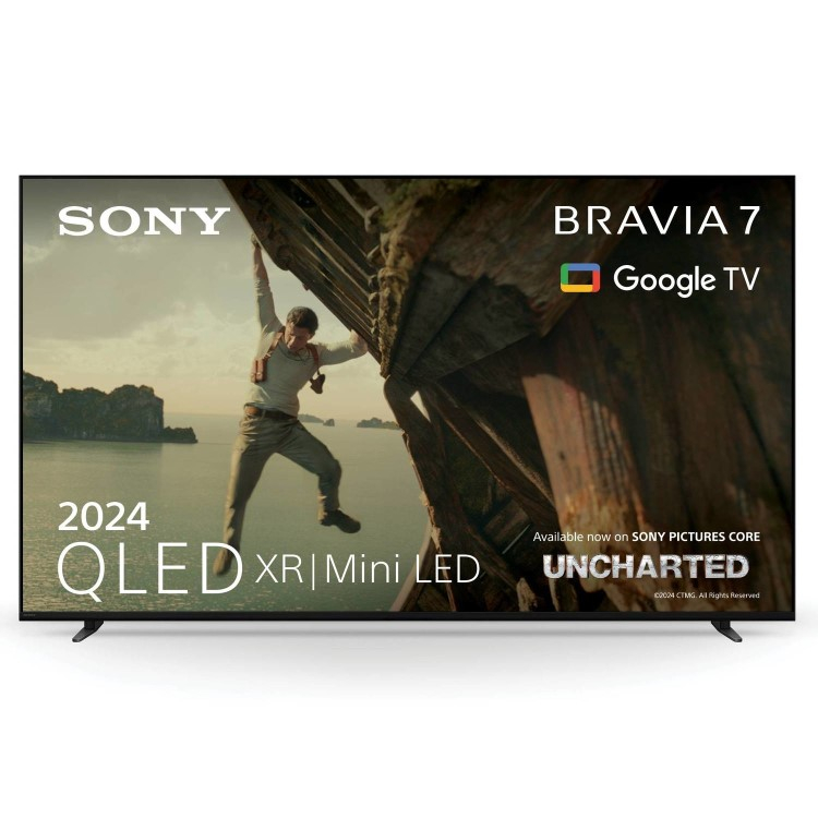 The 55-inch Soy Bravia 7 Mini LED TV pictured against a white background