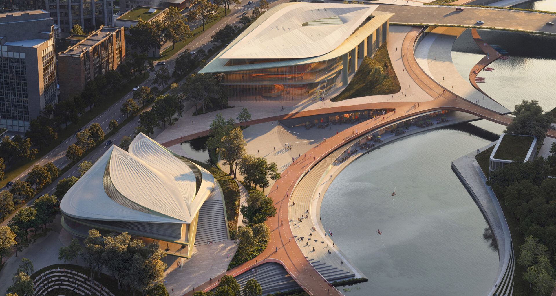 Zaha Hadid Architects designs district on Hangzhou waterfront