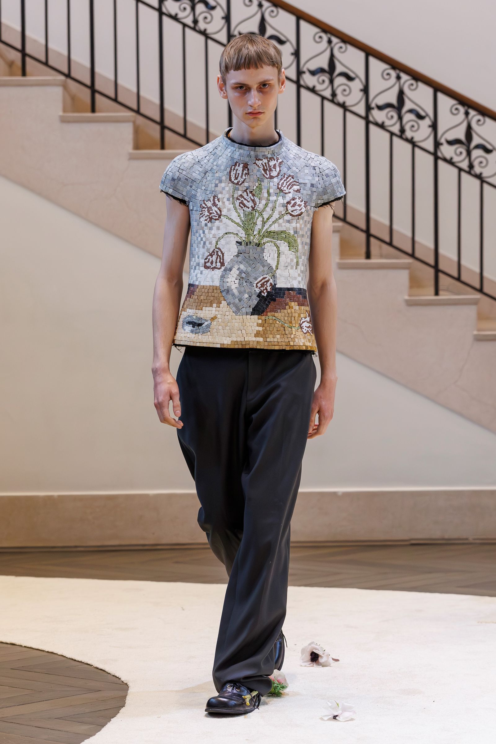 Image may contain Espen Bredesen Clothing Sleeve Pants TShirt Person and Teen