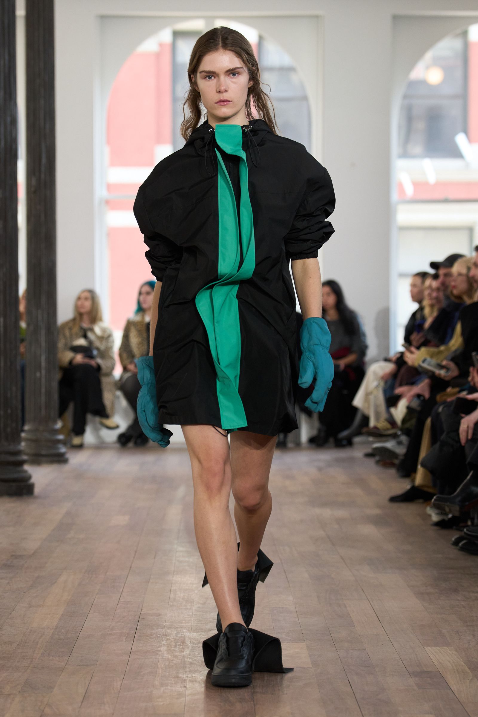 Image may contain Connie Crothers Fakhra Younus Adult Person Clothing Coat Footwear Shoe Fashion and Long Sleeve