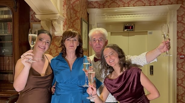 Party in full swing in Killarney for Jessie Buckley's family (l-r) Emer Buckley, Carol Dempsey, Sean Buckley and RoisÃn Buckley.