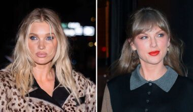 Taylor Swift and Elsa Hosk Wear White Reebok Sneakers