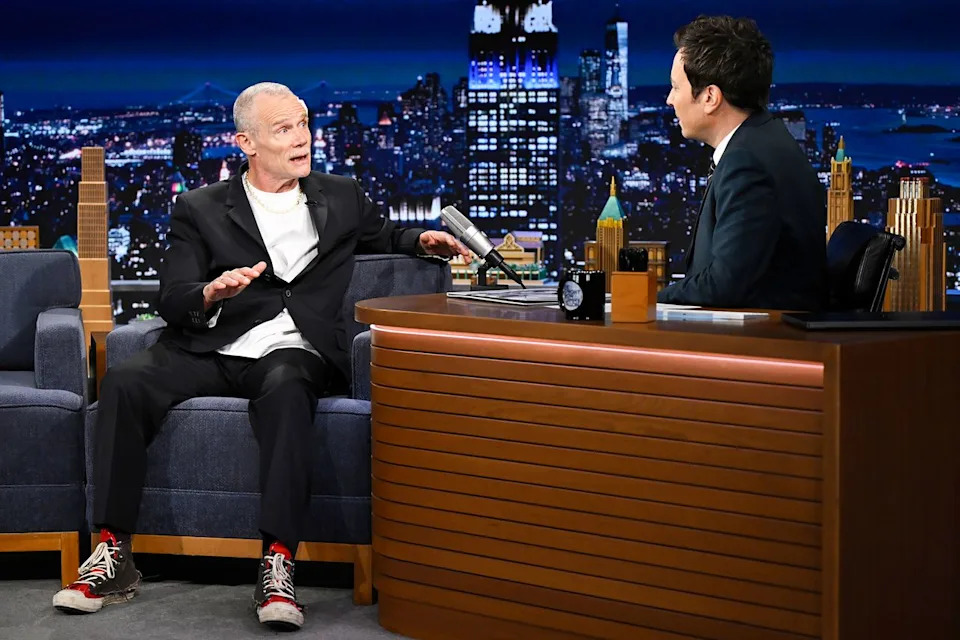Flea during an interview with Fallon on March 23, 2026Credit: Todd Owyoung/NBC