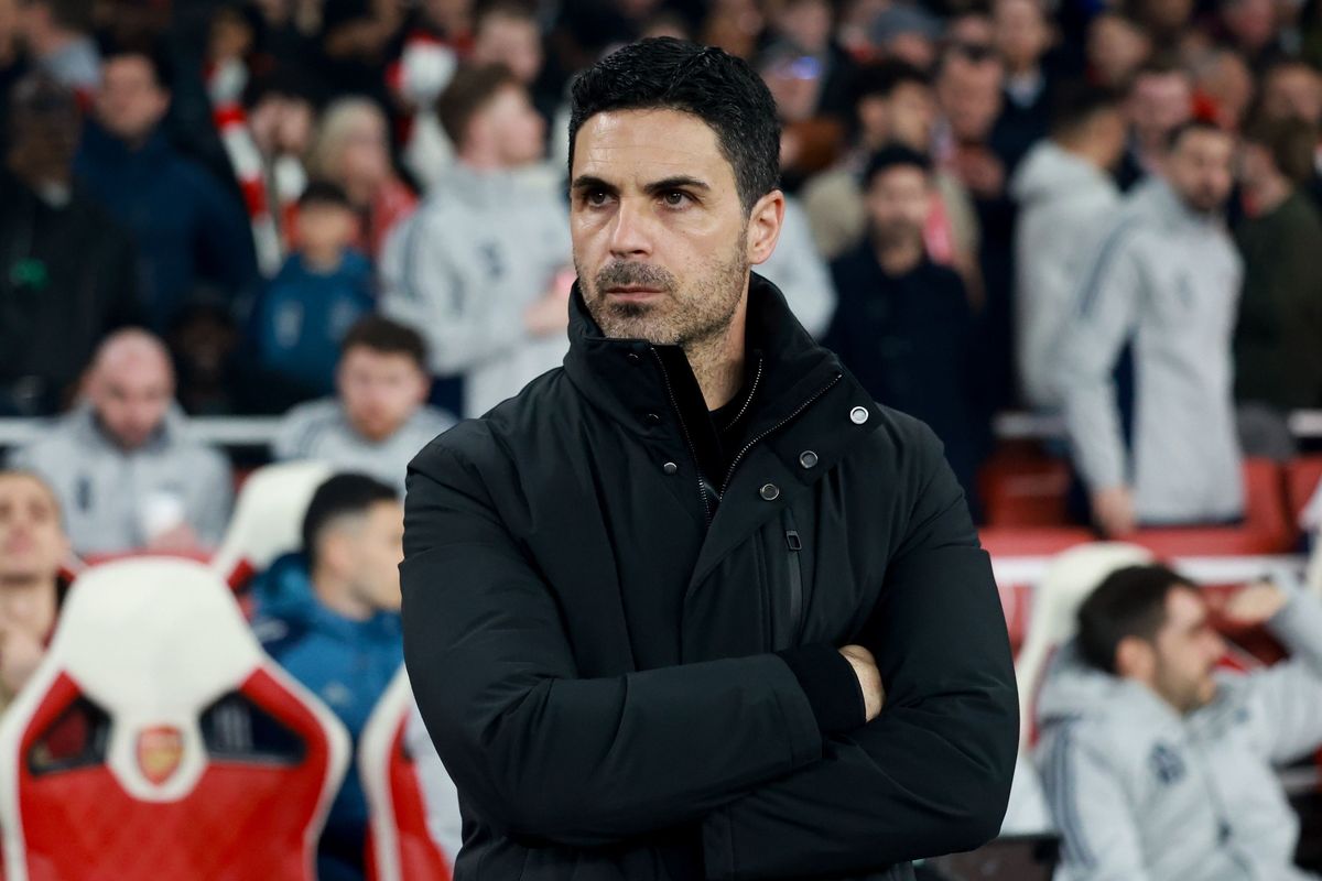 Mikel Arteta during Arsenal vs Bayer Leverkusen