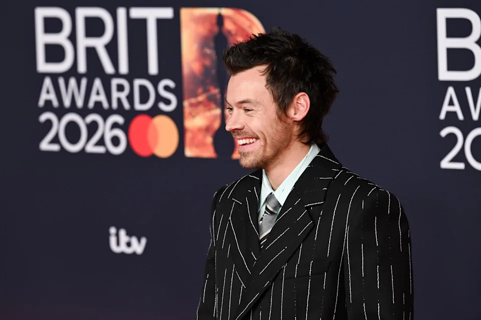 Harry Styles at The BRIT Awards 2026 held at Co-op Live on February 28, 2026 in Manchester, England.