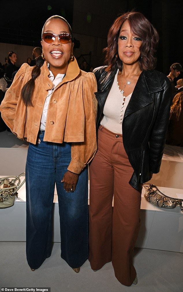 She was joined by her best friend Gayle King for the show