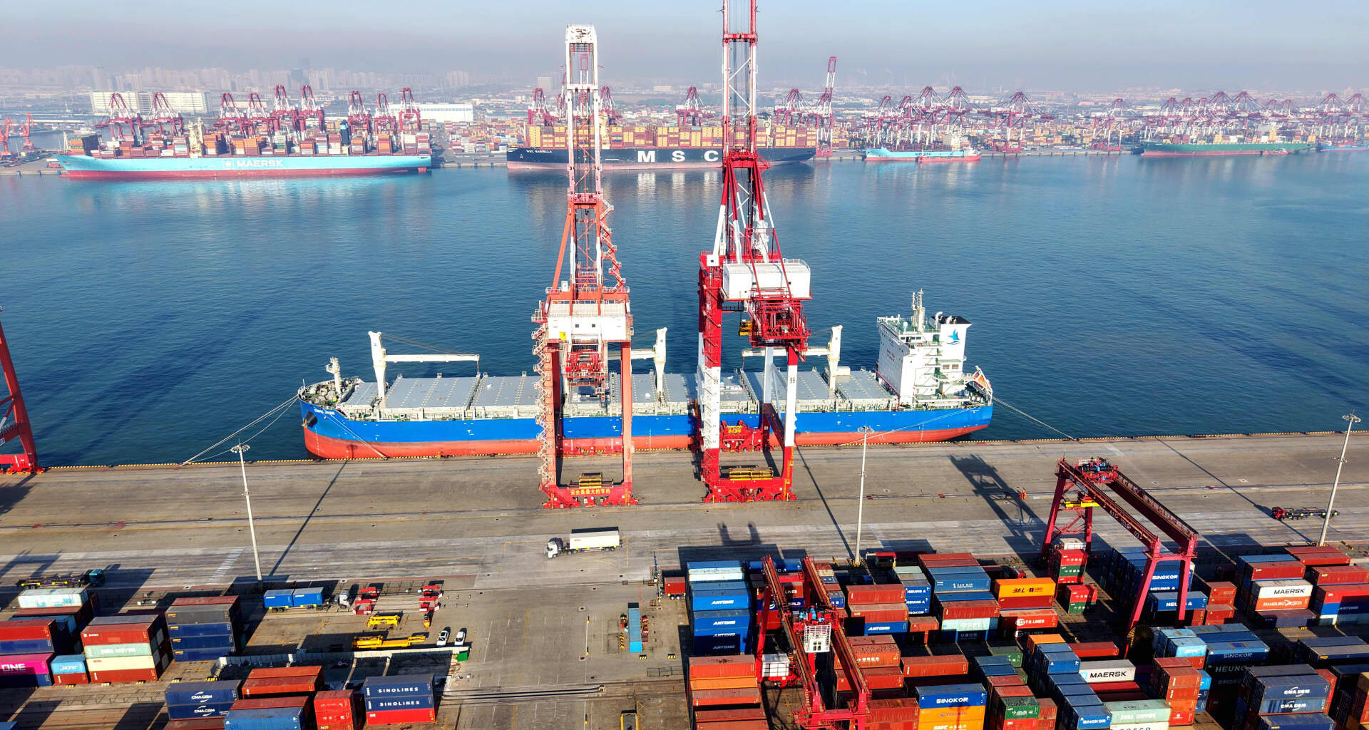 China exports sharply beat expectations in the first two months as trade surplus surges to highest on record