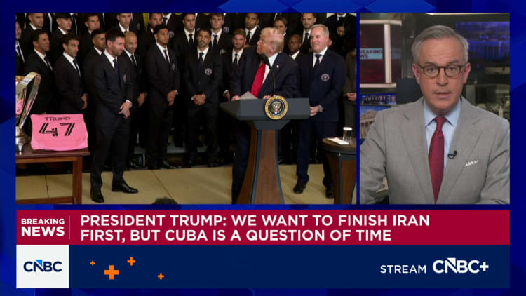 President Trump: We want to finish Iran first, but Cuba is question of time