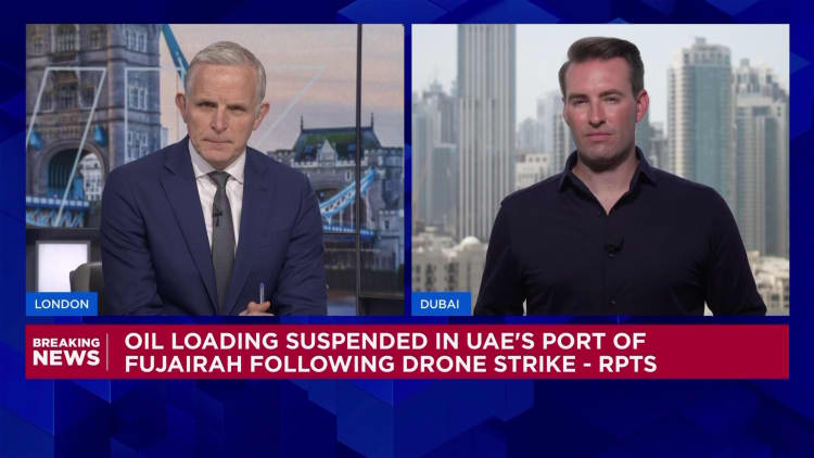 Drone strike causes fire in UAE’s Fujairah oil trading hub