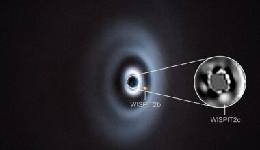 Astronomers have spotted two giant gas plants forming around a baby star in deep space
