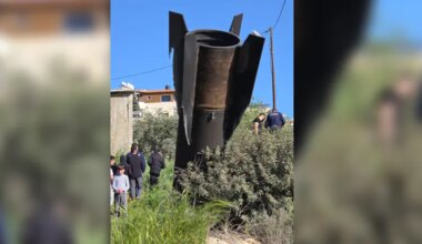 Watch: Missile debris falls near Samaria highway junction