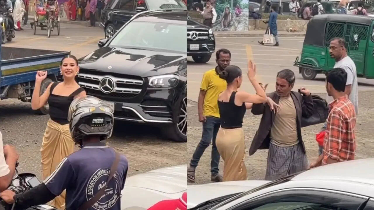Bangladeshi Influencer Hits Elderly Man After His Bag Touches Her Arm; Video Sparks ‘Staged Or Real’ Debate - Times Now