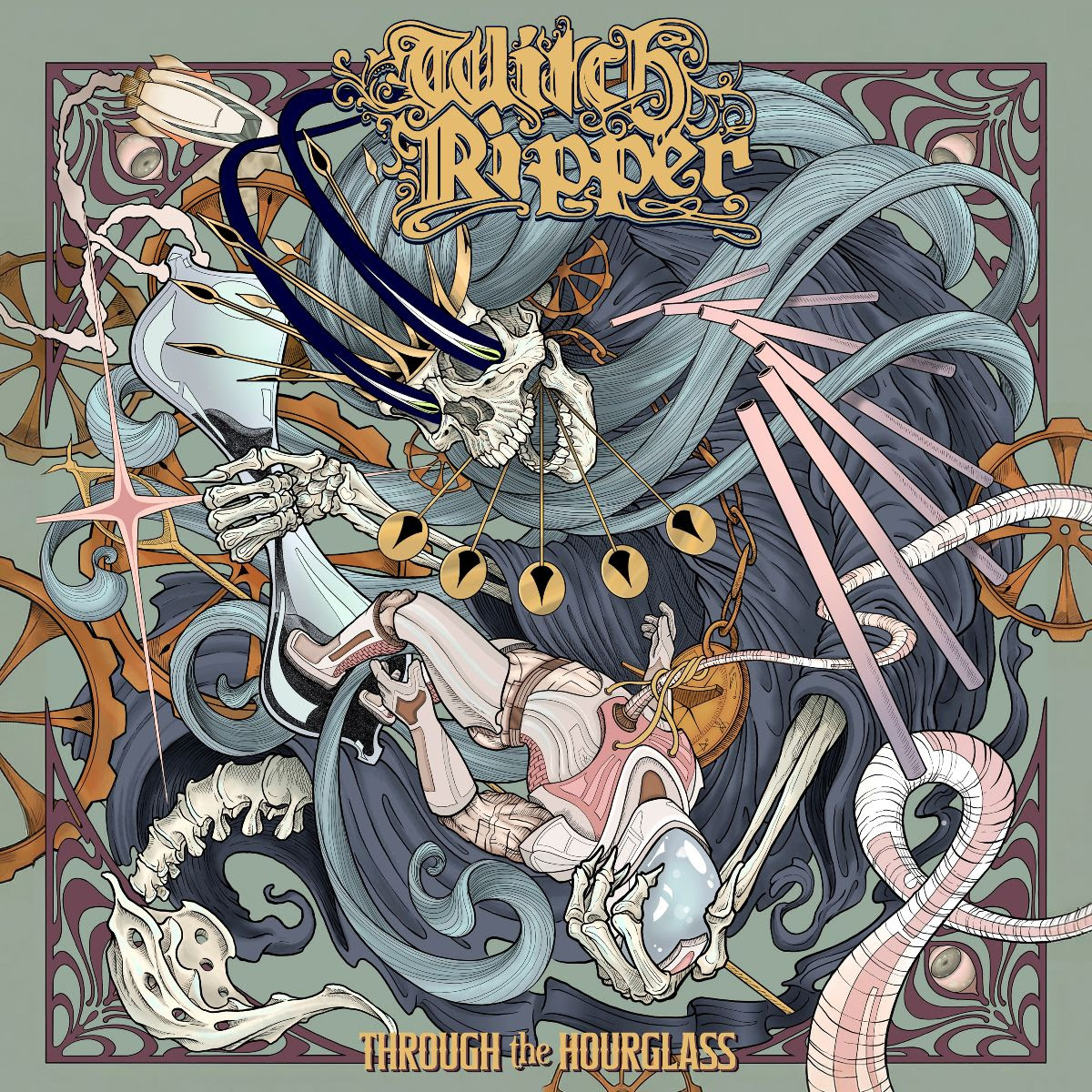 WITCH RIPPER album cover "Through the Hourglass"