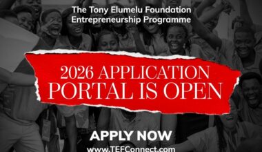 Apply for the Tony Elumelu Foundation Entrepreneurship Programme 2026: $5,000 Seed Funding for Young African Entrepreneurs