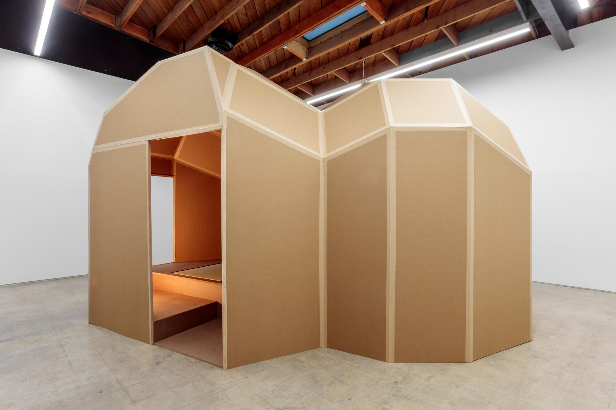 The exterior of Rocky's Matcha x Oscar Tuazon at Morán Morán