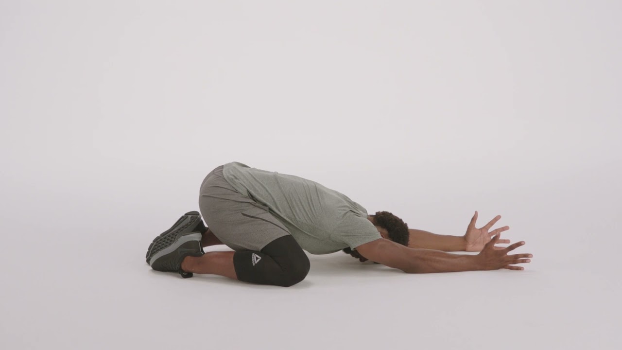How to do a Child's Pose Stretch | Proper Form & Technique | NASM - YouTube