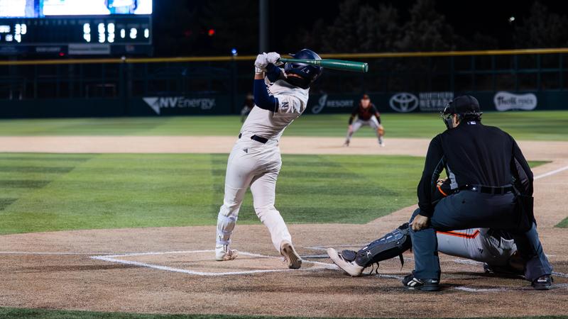 Big eighth inning sends Wolf Pack to series-opening win