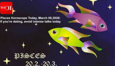 Pisces Horoscope Today, March 08,2026: If you’re dating, avoid intense talks today