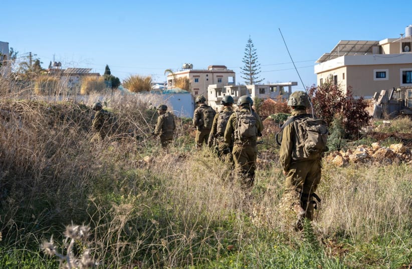  IDF troops operate in southern Lebanon, December 27, 2024.