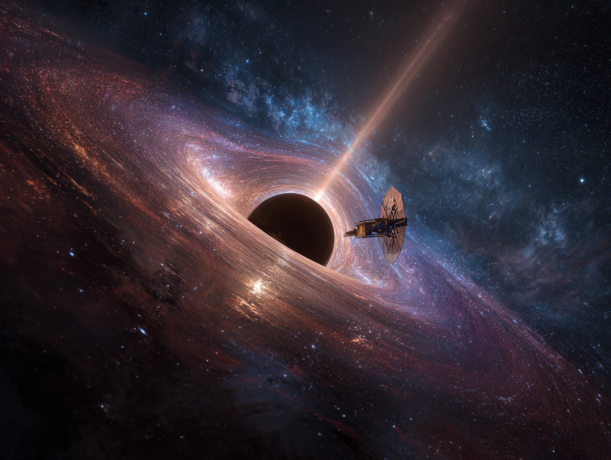 Astrophysicist Has a Plan to Launch a Chip-Sized, Laser-Powered Spacecraft Toward a Nearby Black Hole and Wait 100 Years for It to Send a Signal Home